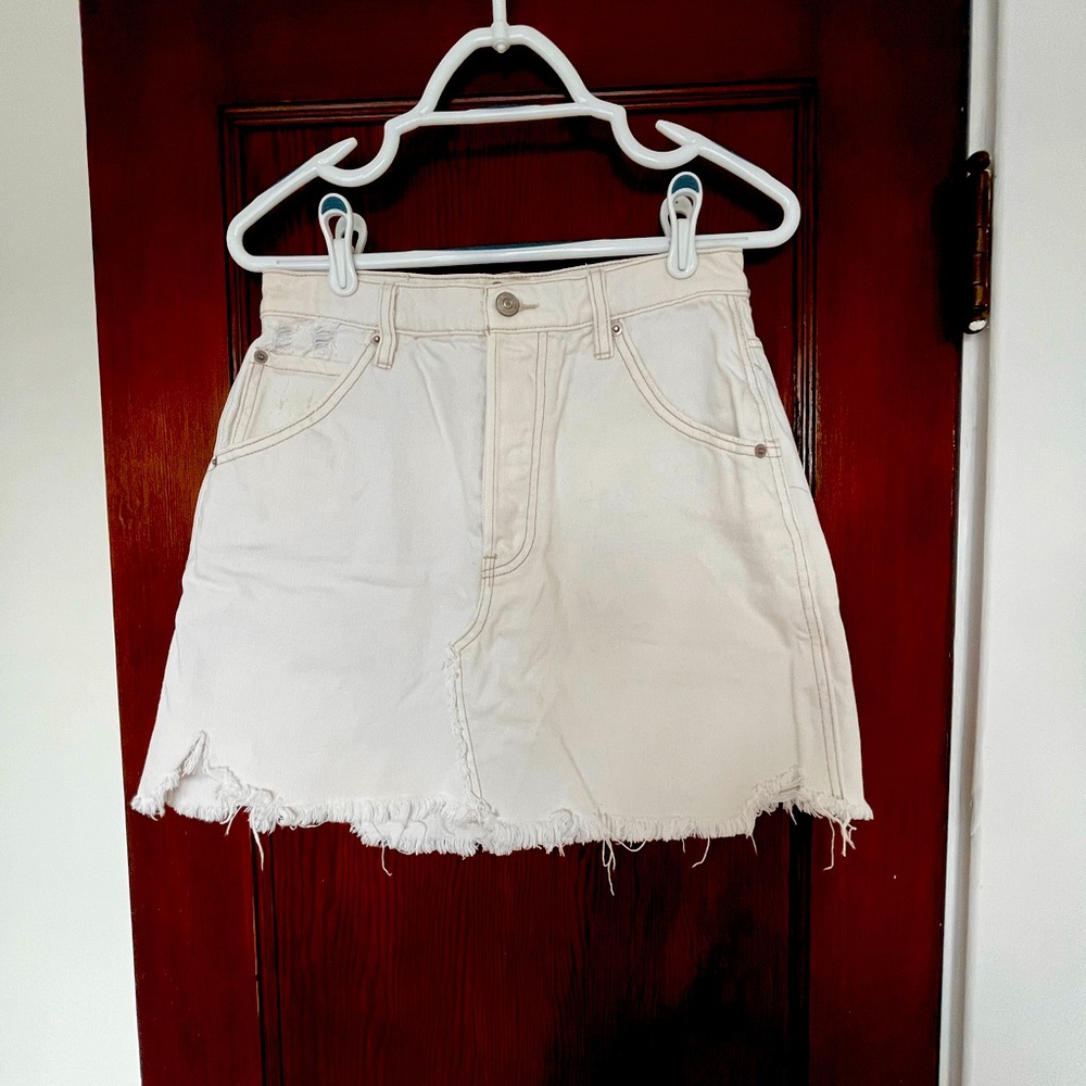 Free People Denim Mini Skirt - Size 28